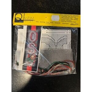 Quantum Design Cross Stitch Ohio States Buckeyes Bookmark OSU Collegiate